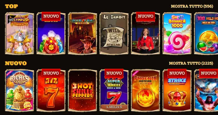 Lizaro Casino Giochi